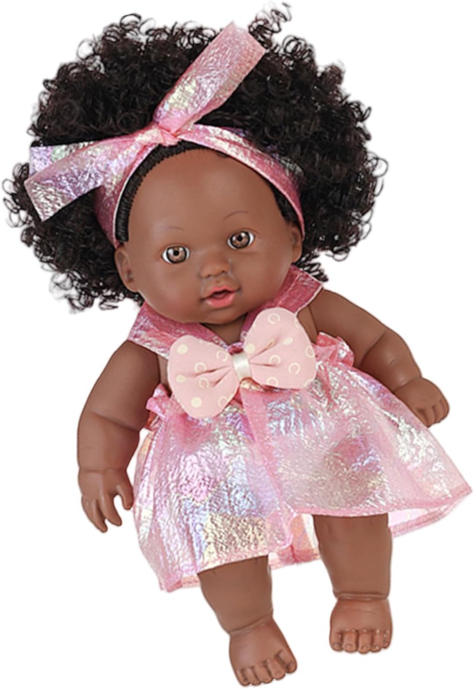 Vinile da 20 cm Bambole nere rinate africane Sicure come bambole da ragazza con abiti alla moda per bambini e adulti Collezionisti rinati