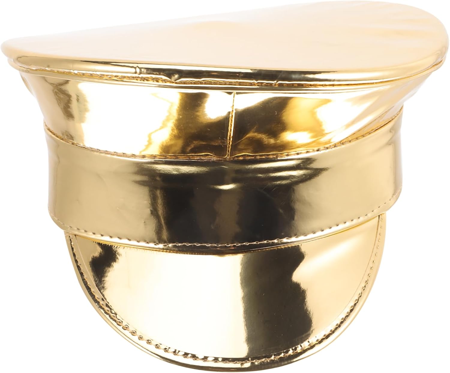 Cappello Da Marinaio Pu Lucido Per Feste e Spettacoli Accessorio Per Cosplay e Halloween Design Elegante e Resistente Adatto Per Tutte Le Età e Occasioni Speciali