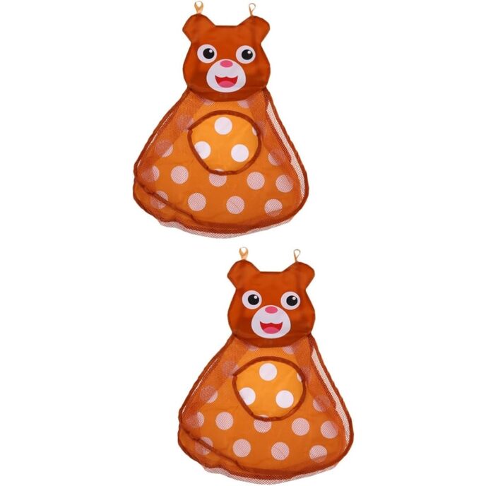 Toyandona 2 pz sacchetti a forma di orso organizer da bagno sacchetto per giocattoli per la doccia sacchetti per riporre giocattoli per bambini borsa per giocattoli da bagno piggy giocattoli piccola anatra bambino