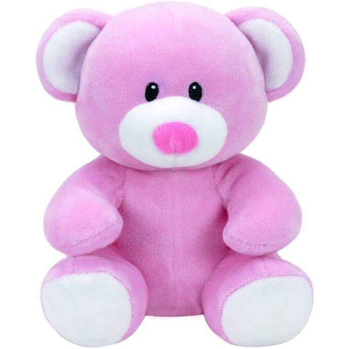 Ty bébé ourson-ours en peluche velouté rose pastel princesse-la peluche conçue pour les nouveau-nés-15 cm-32127, multicolore, 15 cm, 829256