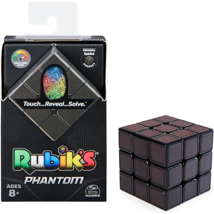 Rubik, fantomowa kostka Rubika, oryginalna kostka Rubika 3x3, idealna jako antystres, puzzle dla dorosłych i dzieci, kostka Rubika z technologią termochromową