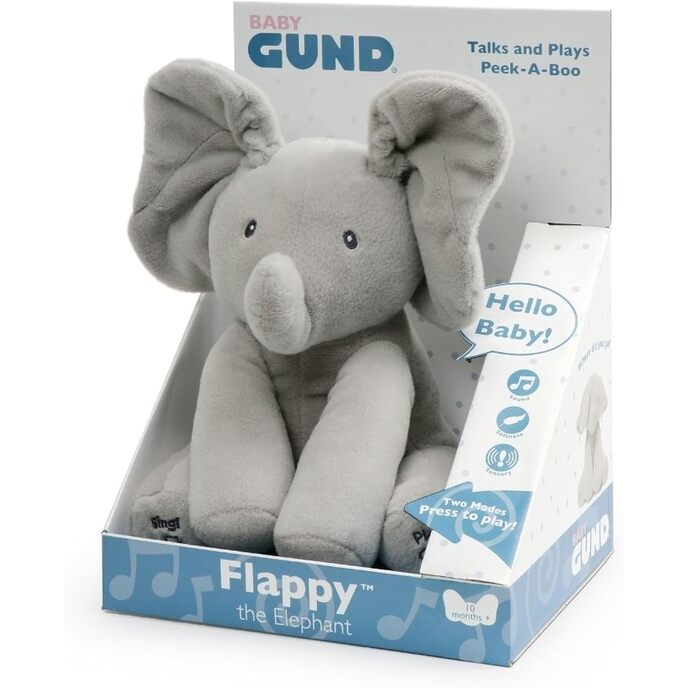 Gund Flappy Elephant interaktives Plüschtier 