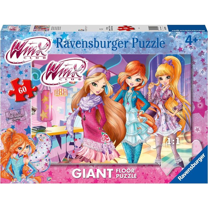 Ravensburger Winx-Puzzle für Kinder, 60 Teile, mehrfarbig, 70 x 50 cm, 03049 1