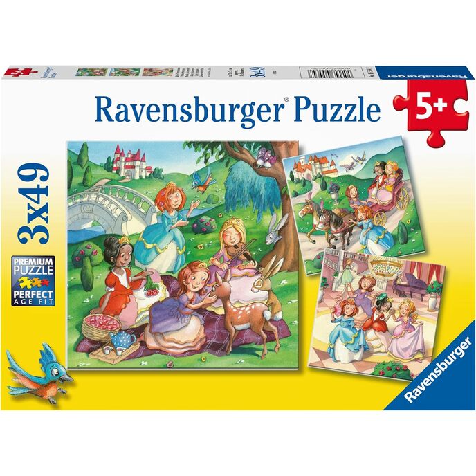 Ravensburger, little princesses, 3x49 pieces, puzzle for children, recommended age 5+, multicoloured, 05564 7