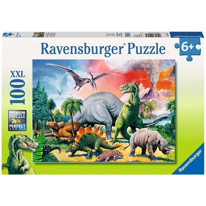 Ravensburger - Dinosaurier-Puzzle, 100 XXL-Teile, empfohlenes Alter ab 6 Jahren