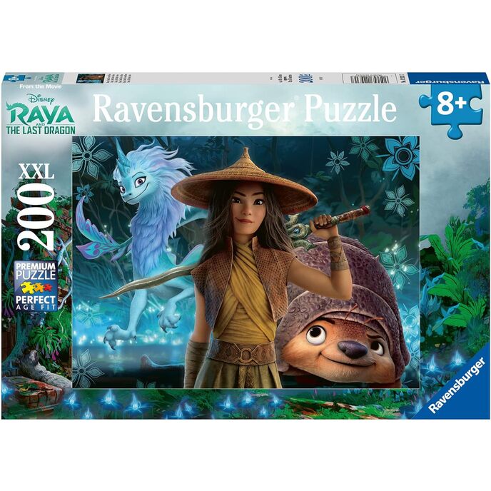 Ravensburger – Disney und der letzte Drache Raya, Tuk und Sisu, 200 Teile XXL, Puzzle für Kinder ab 8 Jahren, mehrfarbig, 0, 12931 7