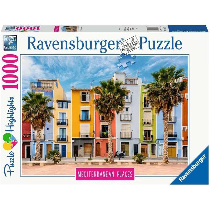 Ravensburger puzzle, puzzle od 1000 dijelova, Španjolska, puzzle za odrasle, kolekcija mediteranskih krajeva, puzzle pejzaža, ravensburger puzzle - visokokvalitetni tisak