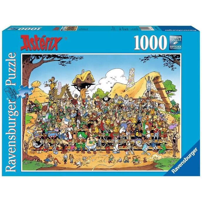 Puzzle Ravensburger 1000 dielikov - astérix et obélix : rodinná fotografia