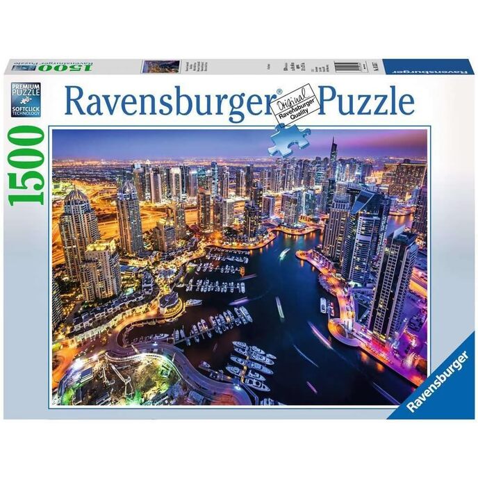 Ravensburger - Puzzel Dubai am Persesche Golf, 1500 Stécker, Puzzel fir Erwuessener