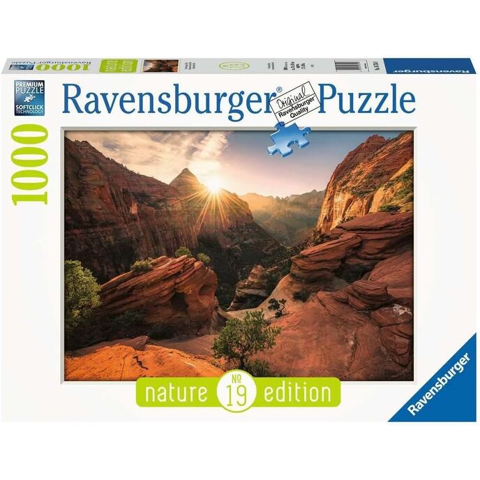 Пазл Ravensburger Zion Canyon USA, 1000 деталей, разноцветный, 16754 8