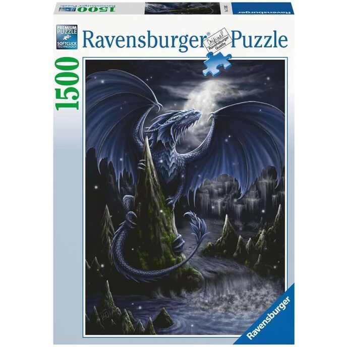 Ravensburger, le dragon bleu foncé, 1500 pièces, puzzle pour adultes, multicolore, 17105 7