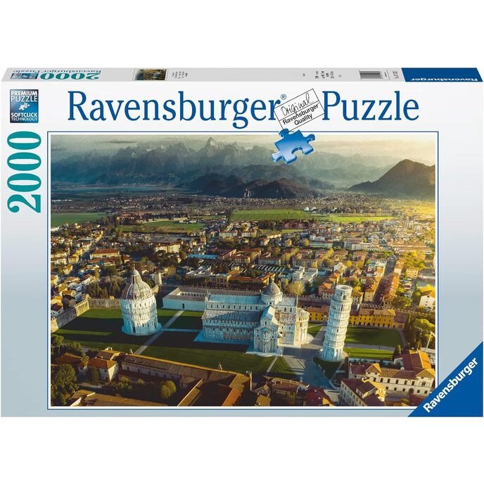 Ravensburger - puzzle Pisa a Pisanské hory, 2000 dielikov, puzzle pre dospelých