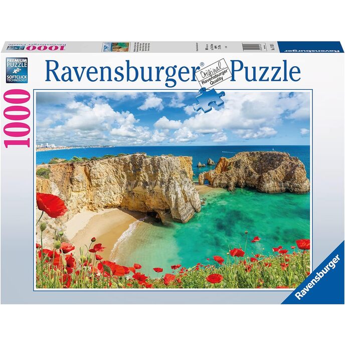Ravensburger 1000 dielikov, Algarve, kolekcia fotografií a krajiny, puzzle pre dospelých, viacfarebné, 17182 8