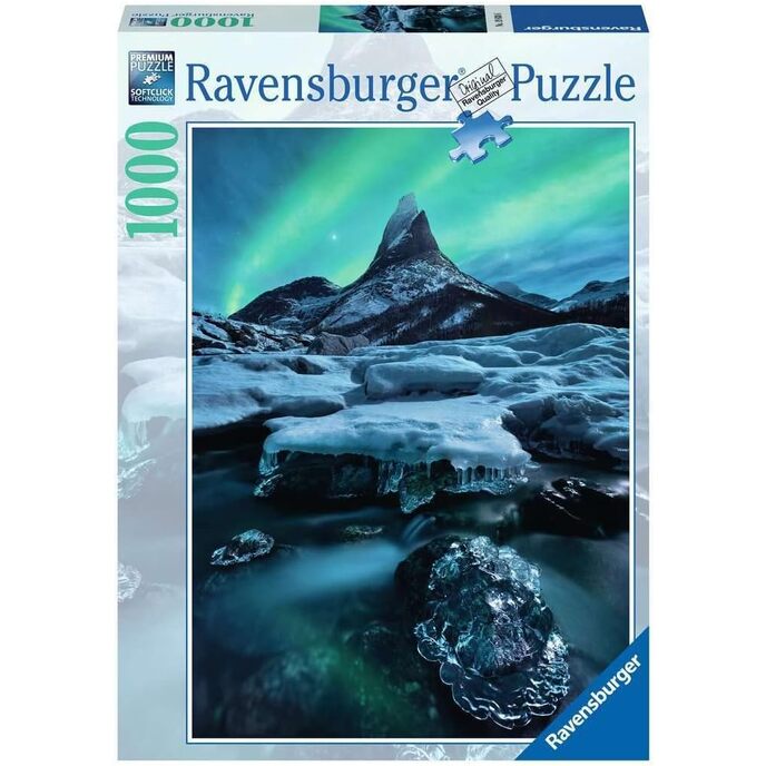Ravensburger Puzzel 1000 Stécker, Northern Lights - Norwegen, Landschaften & Fotoen Sammlung, Northern Lights Puzzle, Puzzle fir Erwuessener, Ravensburger Puzzle - Héichqualitativ Print