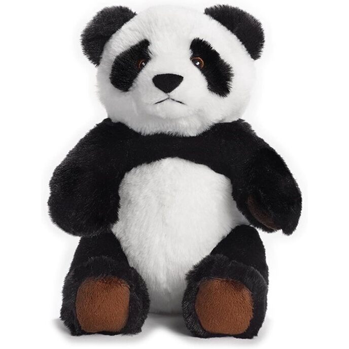 Igraj eko pliš igraj zeleno! održiva, ekološki prihvatljiva plišana igračka - srednja panda, 22 cm, crno-bijela, 800062