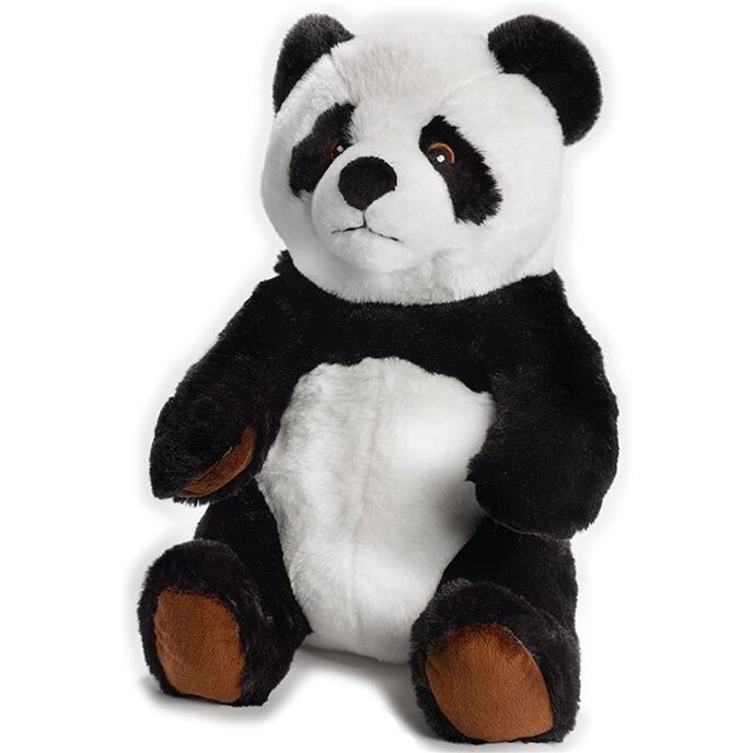 Играйте еко плюш играйте зелено! устойчива, екологично чиста плюшена играчка - голяма панда, 29 см, черно и бяло, 800063