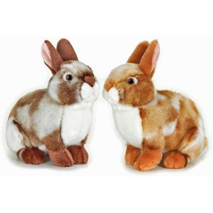 Venturelli Venturelli-20 cm Hase Plüschtier Eddy Bunny Rabbit Leveret Plüschtiere 993, Mehrfarbig, 710106