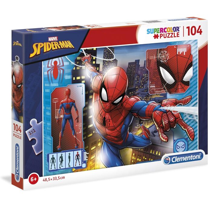 Clementoni spider-man puzzle, multicolored, 104 pieces, 27118 104 multicolored pieces