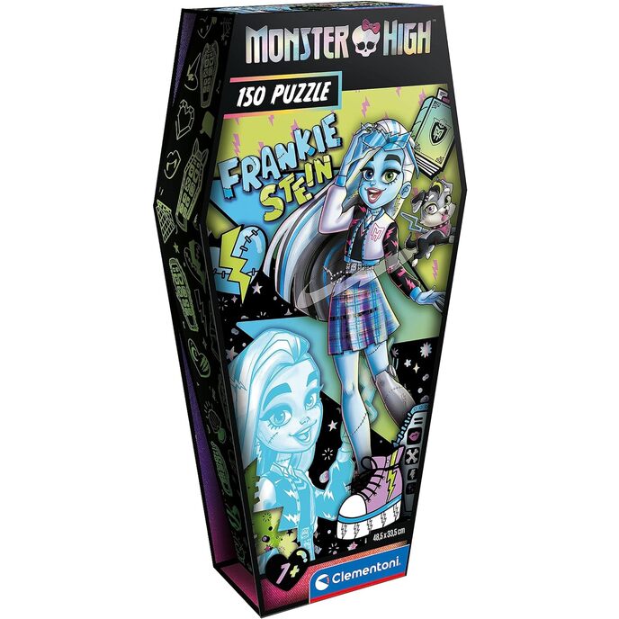 Clementoni Monster High Frankie Stein – 150 Teile, Kinder ab 7 Jahren, Cartoon-Puzzle, hergestellt in Italien, 28185