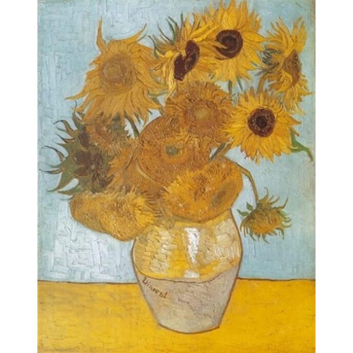 Clementoni – Van Gogh-Sonnenblumen-Museumssammlungspuzzle, keine Farbe, 1000 Teile, 31438 Van Gogh – Sonnenblumen