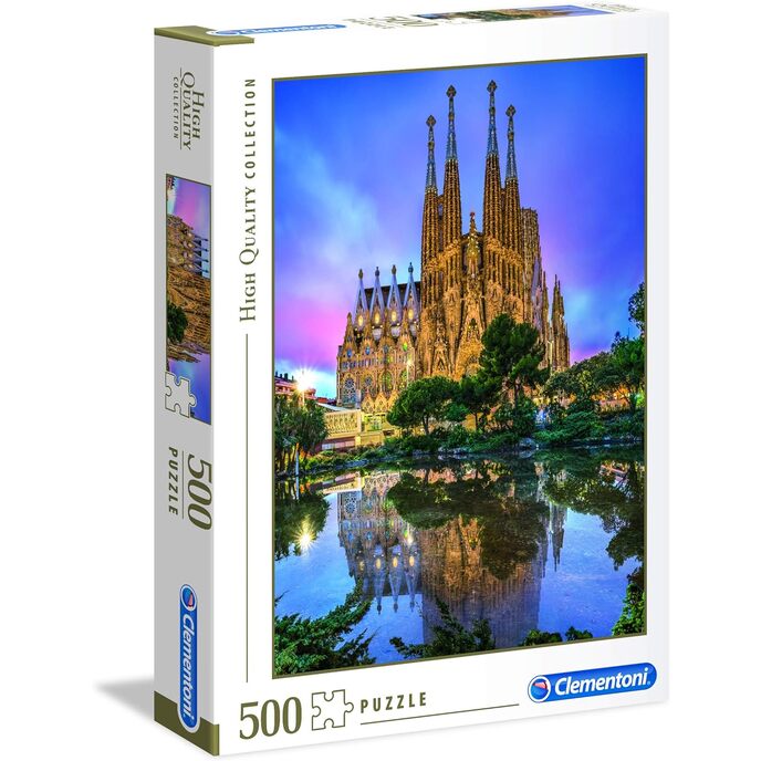 Clementoni kolekcia puzzle-barcelona-500 dielikov, viacfarebné, 35062