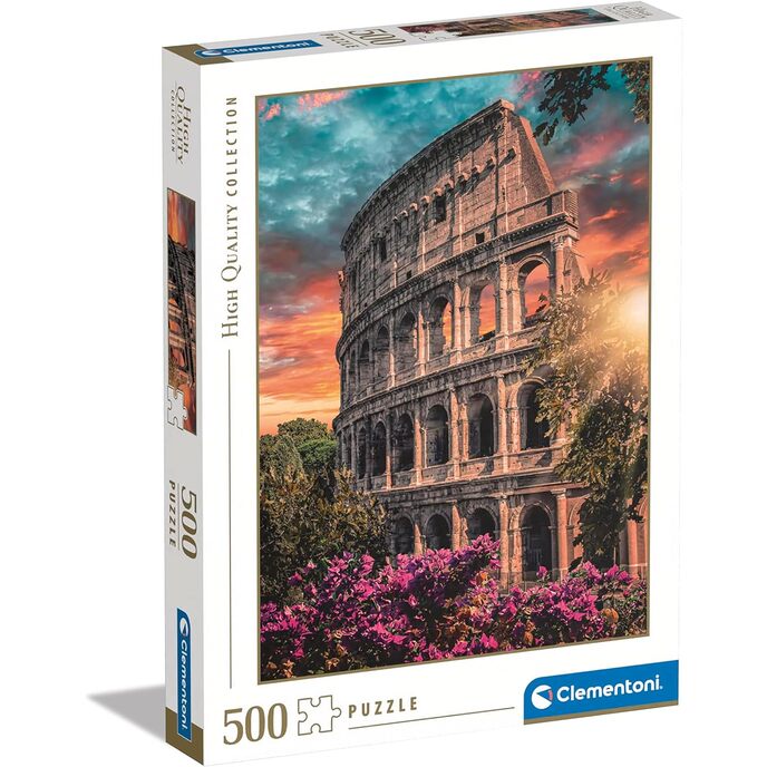 Clementoni-Sammlung – flavisches Amphitheater – 500 Teile – Puzzle für Erwachsene, hergestellt in Italien, mehrfarbig, 35145