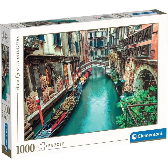 Clementoni collection-puzzle canal de Venise, 1000 pièces, multicolore, 39458
