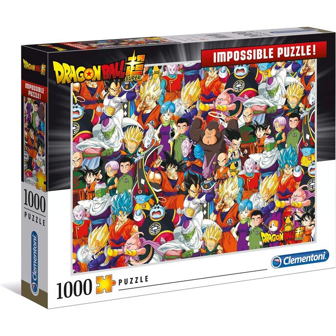 Clementoni Ball Z Impossible Puzzle-Dragon Ball-1000 Teile, mehrfarbig, 39489 Dragonball