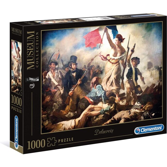 Clementoni Museum Collection Louvre - Delacroix, Liberty Leading The People - Puzzle, 1000 Pezzi, Multicolore, 39549