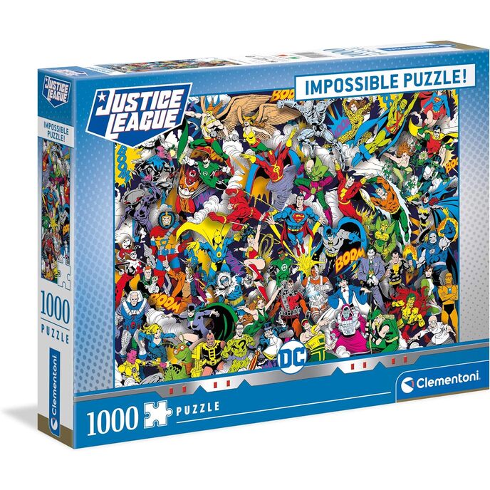 Clementoni Justice League DC Comics Puzzle, 1000 Stécker, Multicolour, One size, 39599