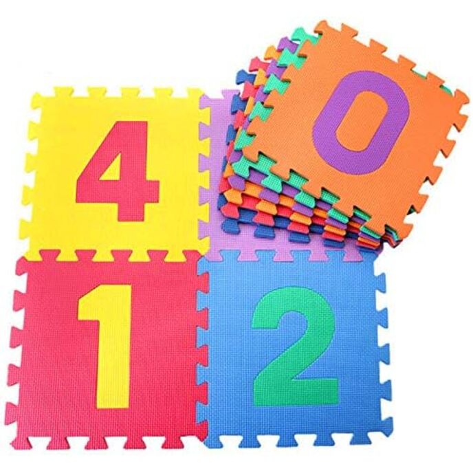 Madmat – modulare Matten mit 10 herausnehmbaren Zahlen, mehrfarbig, 30 cm