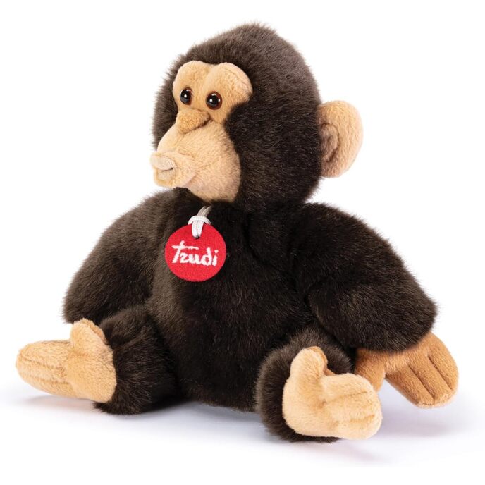 Trudi Bisko Monkey Plüsch-Affenmaskottchen, Schimpanse, Weihnachts- und Geburtstagsgeschenk. 