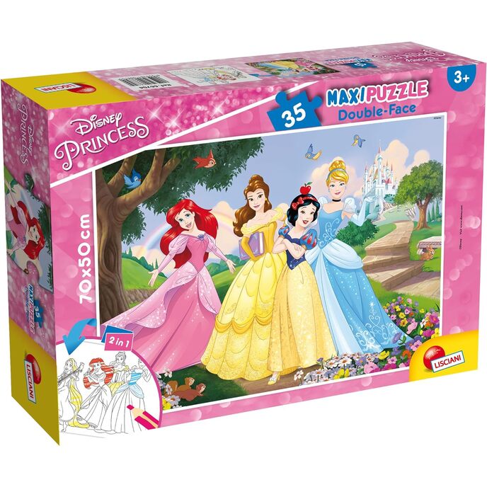 Lisciani juegos de rompecabezas de princesas disney, 35 piezas, multicolor, 66704.0