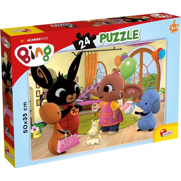 Liscianigiochi - bing let's party-spel för barn - pussel, 24 bitar, flerfärgad, 77960