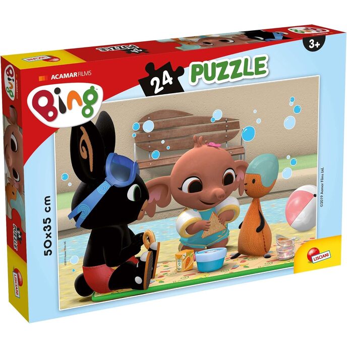 Liscianigiochi-bing Picknickspiel für Kinder-Puzzle, 24 Teile, mehrfarbig, 77977 Picknick