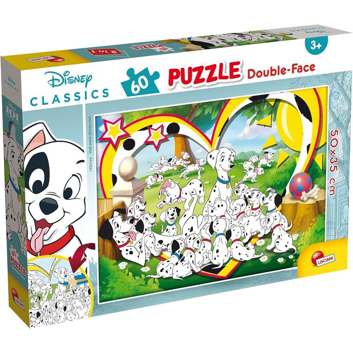 Jeux Lisciani-puzzle disney df plus 60 charge 101 puzzles pour enfants, 86535
