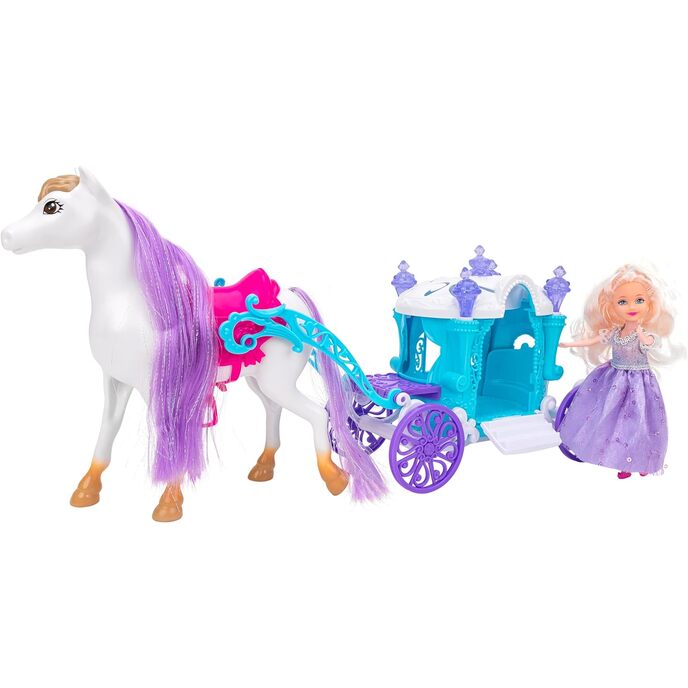 Globo s.p.a. (glo) w toy cami baba kocsival és lóval