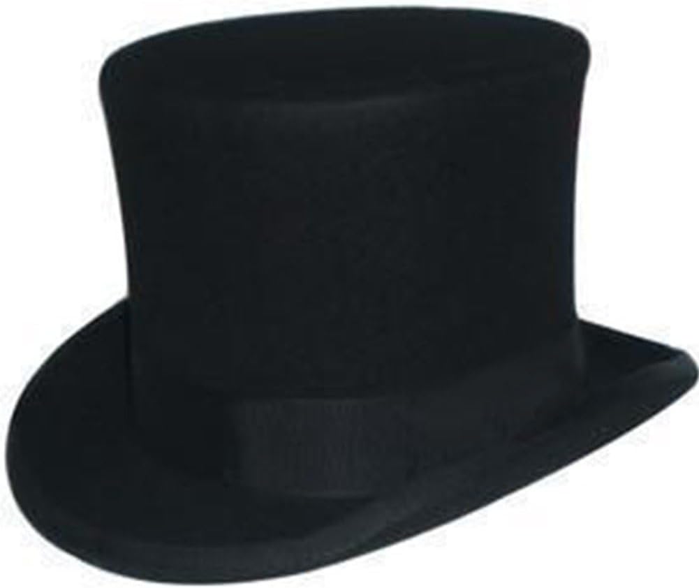 Cappello a cilindro in feltro Sanfly per, cappello da mago, cappello da festa formale, cappello in maschera, cappello da gentiluomo vittoriano